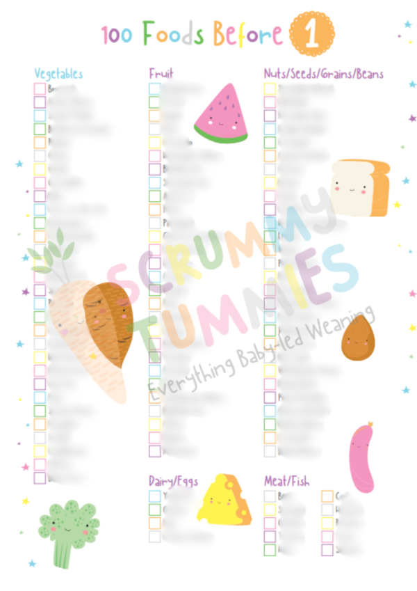 Scrummy Tummies 100 Foods Before One - DIGITAL DOWNLOAD